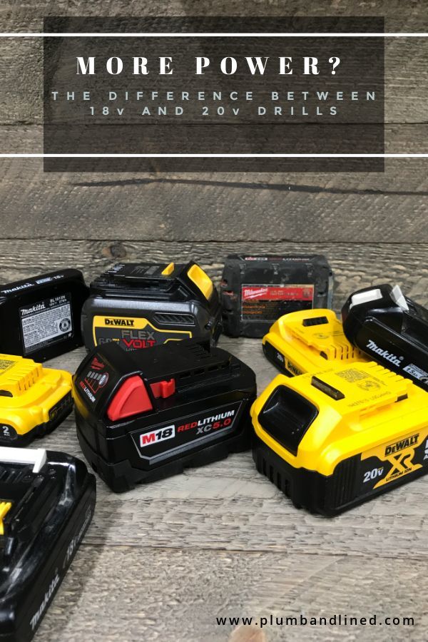 Difference between 18 volt and 20 volt drill sale